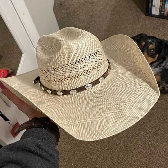 Rafter C straw hat, worn 3 times - Picture 1 of 2